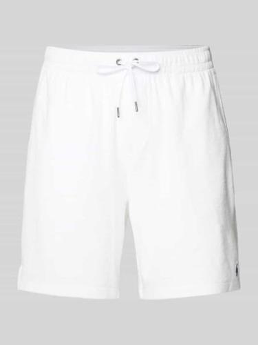 Polo Ralph Lauren Regular Fit Shorts mit Logo-Stitching in Weiss, Größ...