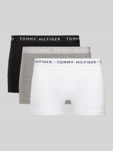Tommy Hilfiger Trunks mit elastischem Logo-Bund im 3er-Pack in Mittelg...