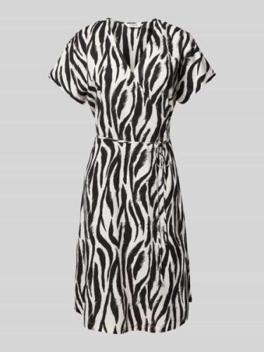 B.Young Knielanges Leinenkleid mit Animal-Print Modell 'Falakka' in Bl...