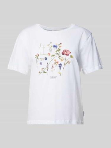 Armedangels T-Shirt mit floralem Print Modell 'MAARLA' in Weiss, Größe...