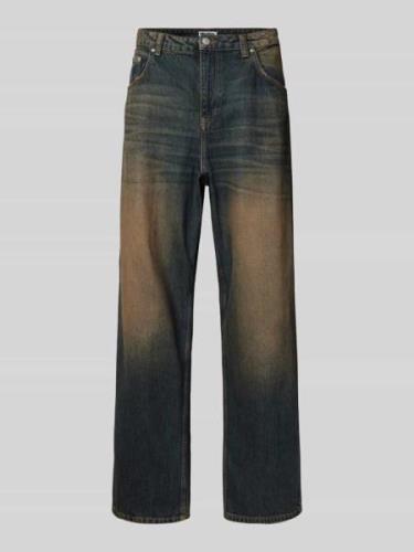 REVIEW Jeans mit 5-Pocket-Design in Dunkelblau, Größe 28