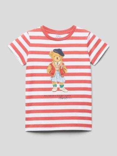 Polo Ralph Lauren Teens T-Shirt mit Streifenmuster in Weiss, Größe 152