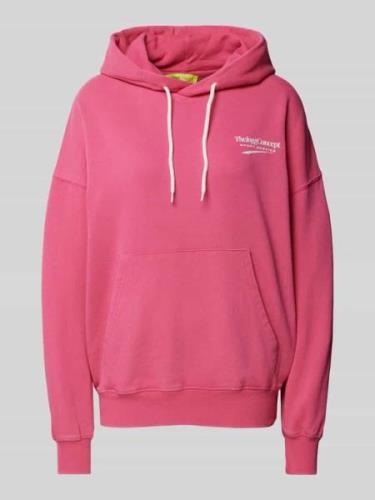 TheJoggConcept Hoodie mit Label-Print Modell 'SALLI' in Pink, Größe XS