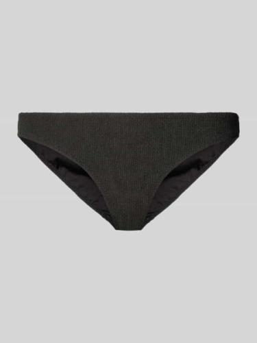 Jake*s Casual Bikini-Slip mit Strukturmuster in Black, Größe XS