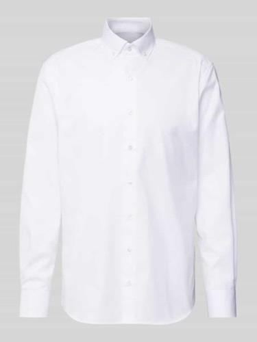 Eterna Modern Fit Business-Hemd mit Button-Down-Kragen in Weiss, Größe...