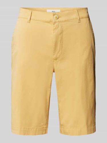 Brax Regular Fit Chino-Shorts mit Gesäßtaschen Modell 'BOZEN' in Gelb,...