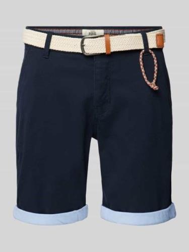 Redefined Rebel Regular Fit Shorts mit Gürtel in Flecht-Optik Modell '...