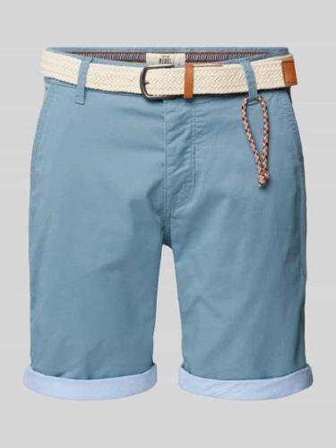 Redefined Rebel Regular Fit Shorts mit Gürtel in Flecht-Optik Modell '...