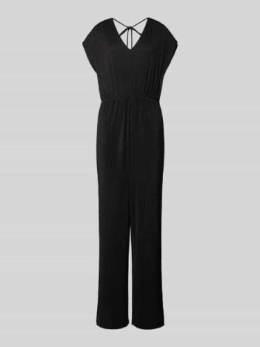 s.Oliver BLACK LABEL Jumpsuit in Ripp-Optik in Black, Größe 42