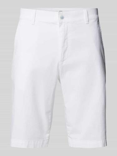 Brax Regular Fit Chino-Shorts mit Gesäßtaschen Modell 'BOZEN' in Weiss...