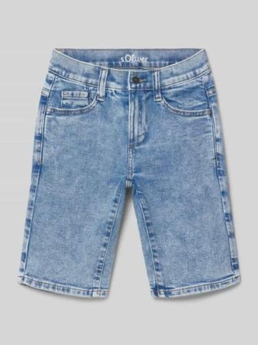 s.Oliver RED LABEL Regular Fit Jeansshorts im 5-Pocket-Design in Blau,...