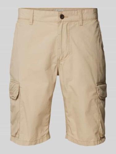 camel active Cargoshorts mit aufgesetzten Taschen in Beige, Größe 31