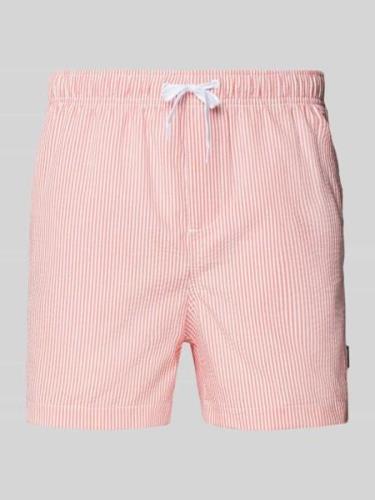 Only & Sons Badehose mit Strukturmuster Modell 'TED' in Lachs, Größe S