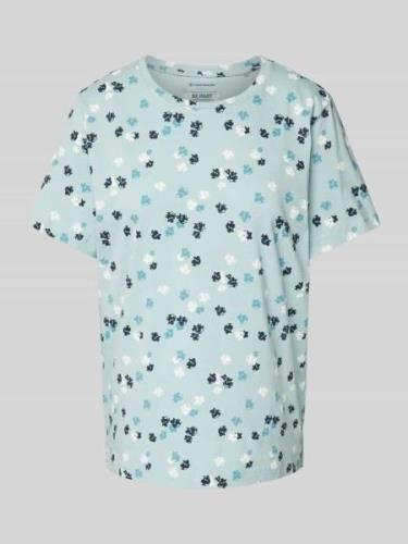 Tom Tailor T-Shirt mit Allover-Print in Mint, Größe S