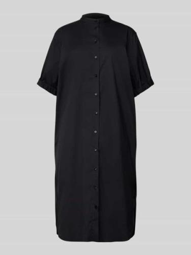 MOS MOSH Knielanges Kleid mit Knopfleiste Modell 'Arieth' in Black, Gr...