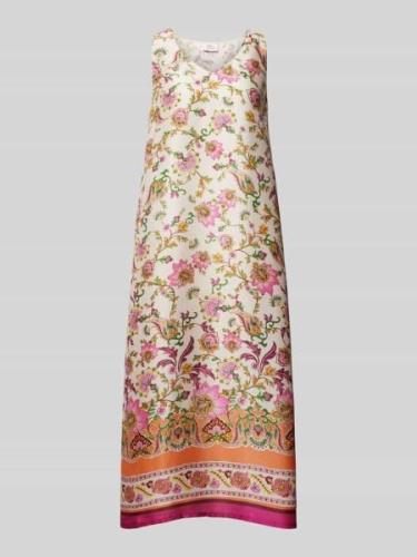 ROBE LÉGÈRE Midikleid mit Allover-Print in Pink, Größe 34