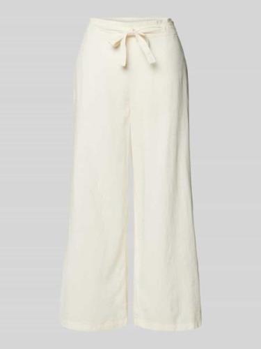 Christian Berg Woman Loose Fit Leinenculotte mit Tunnelzug in Offwhite...