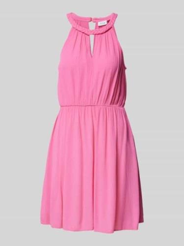 Vila Minikleid mit Neckholder Modell 'VIMESA' in Rosa, Größe 34