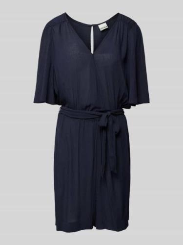 ICHI Jumpsuit mit V-Ausschnitt Modell 'Marrakech' in Marine, Größe XS