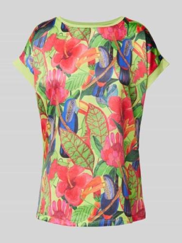 Christian Berg Woman Blusenshirt mit Allover-Print in Apfel, Größe 36