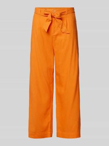 s.Oliver RED LABEL Wide Leg Leinenhose mit verkürztem Schnitt in Orang...