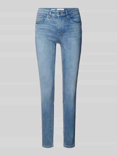 Mango Skinny Fit Jeans im 5-Pocket-Design Modell 'PUSHUP' in Hellblau,...
