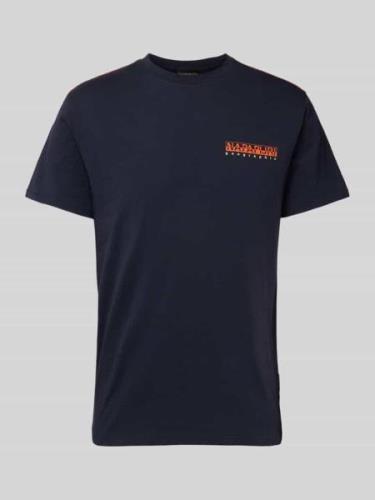 Napapijri T-Shirt mit Rundhalsausschnitt Modell 'GRAS' in Marine, Größ...