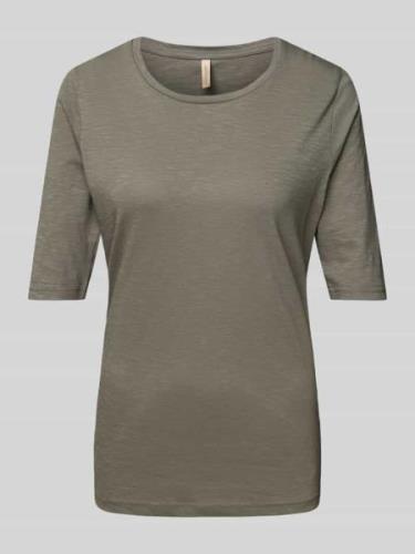 Soyaconcept T-Shirt mit Rundhalsausschnitt Modell 'Babette' in Khaki, ...