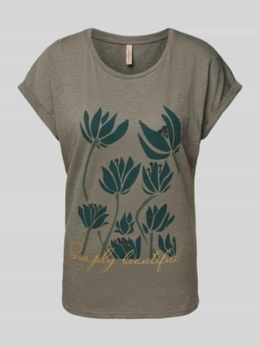 Soyaconcept T-Shirt mit Motiv- und Statement-Print Modell 'BABETTE' in...