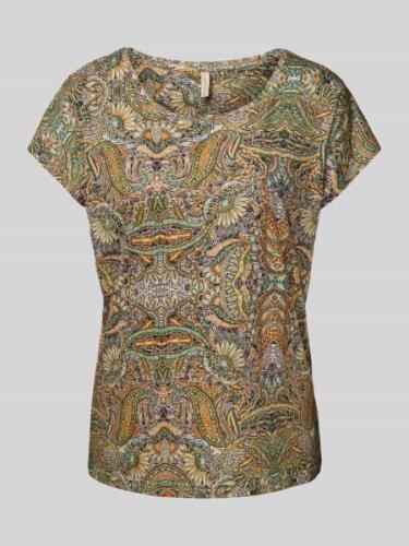 Soyaconcept T-Shirt mit Paisley-Muster Modell 'Felicity' in Blau, Größ...