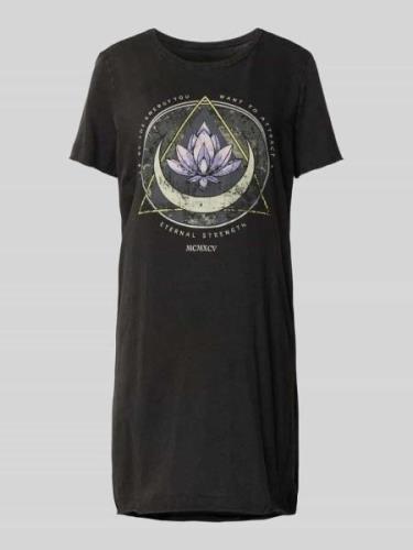 Only T-Shirt-Kleid mit Motiv-Print Modell 'LUCY LIFE' in Black, Größe ...