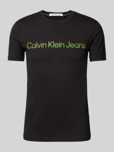 Calvin Klein Jeans T-Shirt mit Label-Print Modell 'MIXED INSTITUTIONAL...