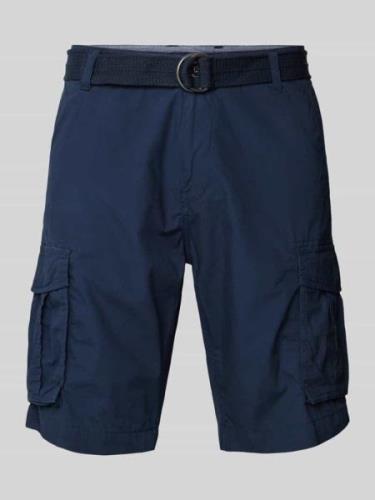 Petrol Regular Fit Cargoshorts mit Gürtel in Marine, Größe L