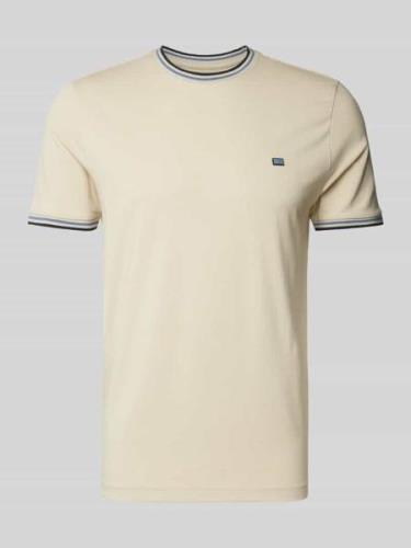 Christian Berg Men T-Shirt mit Rundhalsausschnitt in Ecru, Größe XXXL