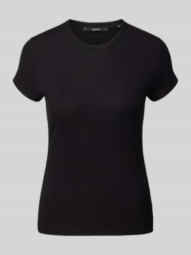 Someday T-Shirt in unifarbenem Design Modell 'Kleoh' in Black, Größe 3...