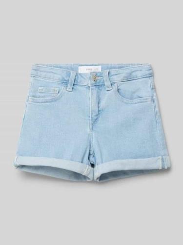 Mango Regular Fit Jeansshorts im 5-Pocket-Design in Mittelgrau Melange...