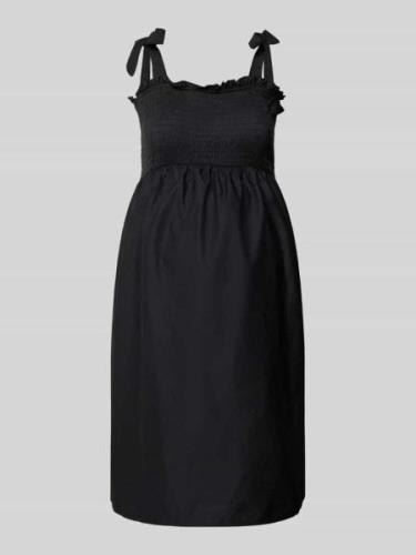 Mamalicious Umstands-Kleid mit Smok-Details Modell 'CLEA' in Black, Gr...