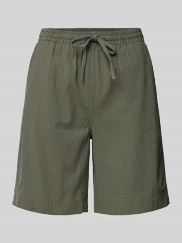 Soyaconcept Bermudas mit elastischem Bund in Khaki, Größe S