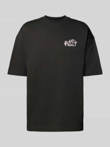 Multiply Apparel T-Shirt aus reiner Baumwolle in Black, Größe S