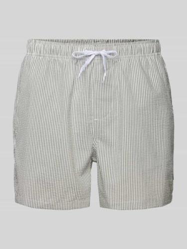 Only & Sons Badehose mit Strukturmuster Modell 'TED' in Anthrazit, Grö...