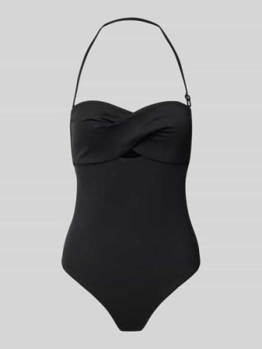 Calvin Klein Underwear Badeanzug mit Neckholder in Black, Größe L