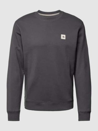 Scotch & Soda Sweatshirt mit Label-Patch in Anthrazit, Größe L