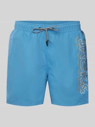 Jack & Jones Badehose mit elastischem Bund Modell 'FIJI' in Ocean, Grö...