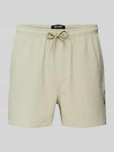 Only & Sons Regular Fit Badehose mit Strukturmuster Modell 'TED LIFE' ...