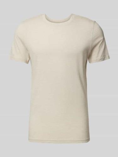 MCNEAL T-Shirt mit Rundhalsausschnitt in Beige, Größe XXL