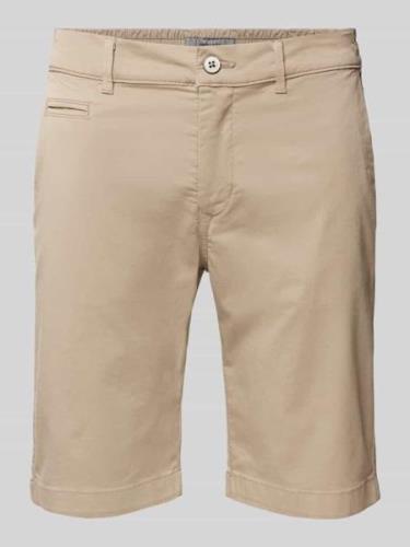 Pierre Cardin Bermudas in unifarbenem Design in Beige, Größe 32