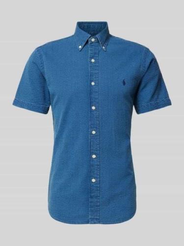 POLO RALPH LAUREN Custom Fit Freizeithemd mit Button-Down-Kragen in Du...