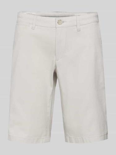 s.Oliver RED LABEL Regular Fit Chino-Shorts mit Gesäßtaschen in Offwhi...