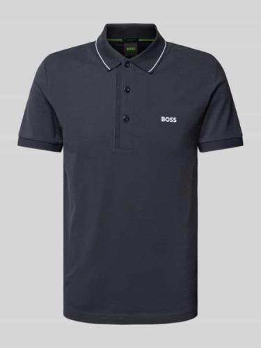 BOSS Green Regular Fit Poloshirt mit Label-Stitching Modell 'Paule' in...