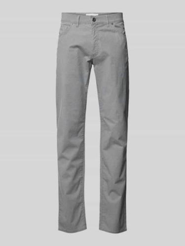 Brax Regular Fit Hose im 5-Pocket-Design Modell 'CADIZ' in Silber, Grö...